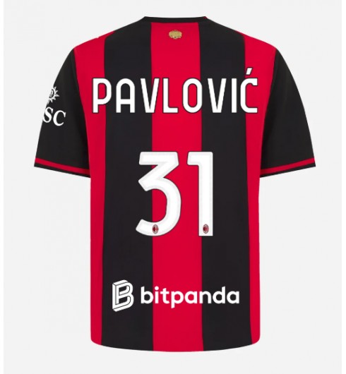 AC Milan Strahinja Pavlovic #31 Kotipaita 2026-27 Lyhythihainen AC Milan Strahinja Pavlovic #31 Kotipaita 2026-27 Lyhythihainen